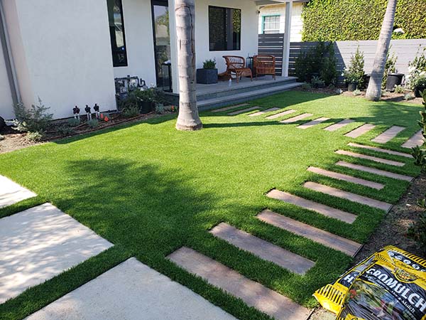 Yard with Preferred Turf installed